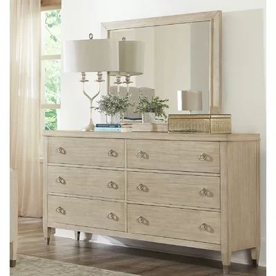 Sausalito 6 Drawer Standard Dresser with Mirror | Wayfair North America