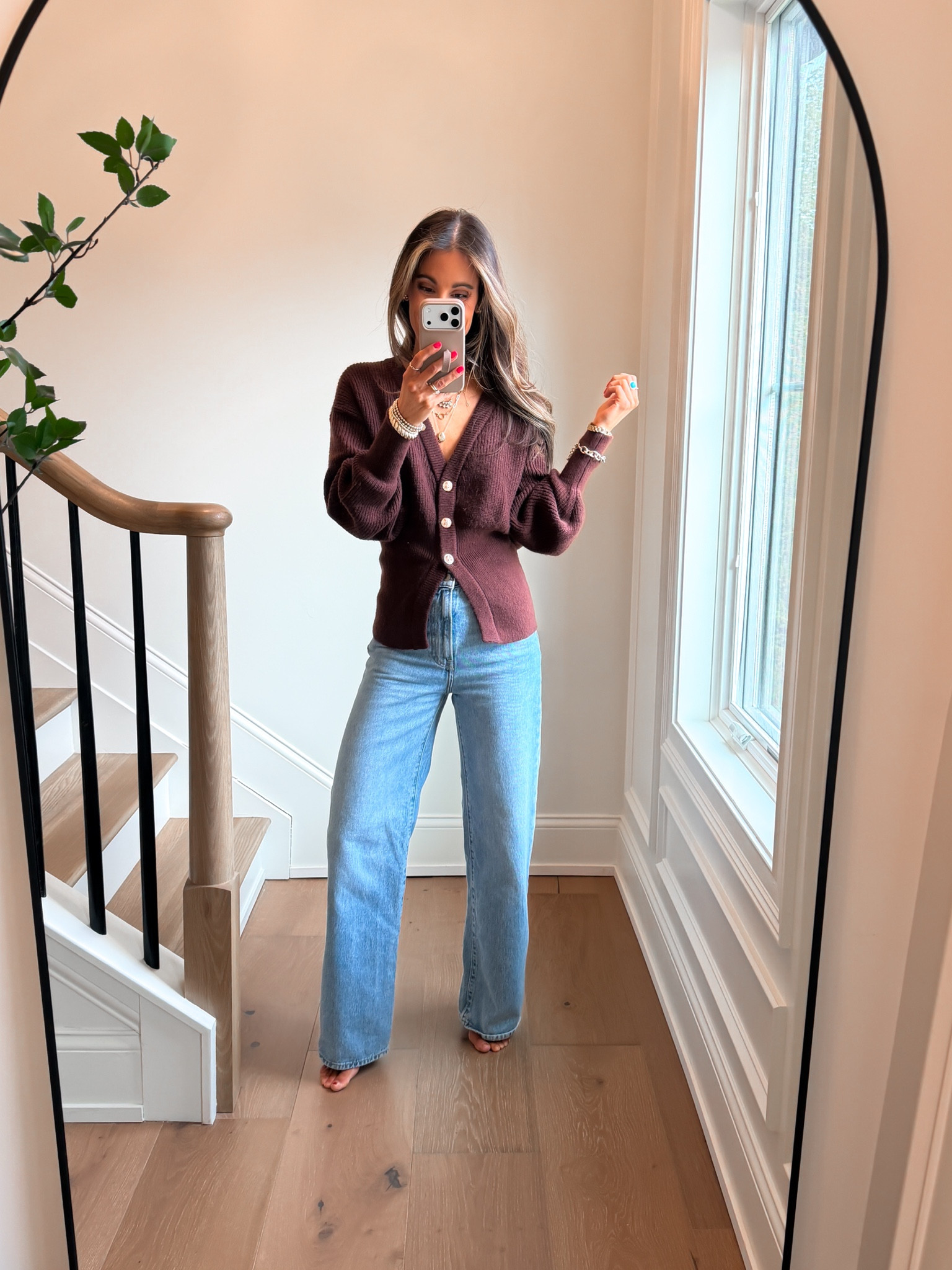 Wearing a size 24 jeans small sweater 

#LTKFindsUnder100 #LTKmomlife #LTKSaleAlert