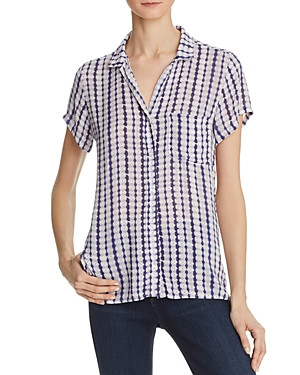 Side Stitch Printed Short-Sleeve Button-Down Shirt | Bloomingdale's (US)