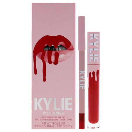Velvet Lip Kit - 405 Red Velvet by Kylie Cosmetics for Women - 2 Pc 0.10oz Velvet Liquid Lipstick 0.03oz Lip Liner C40 | Walmart (US)