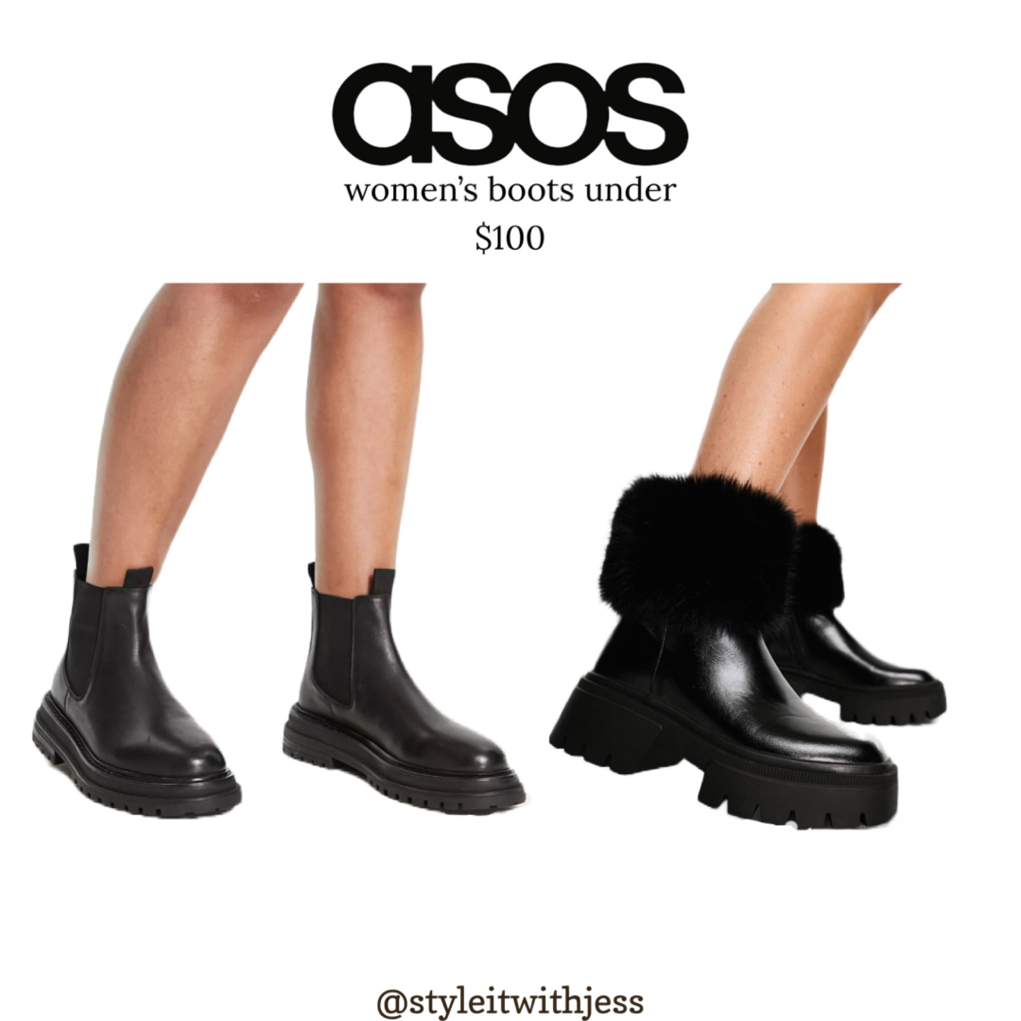 ASOS women’s ankle boots in black under $100 🖤

#LTKstyletip #LTKfindsunder100 #LTKover40