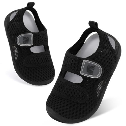 JIASUQI Toddler water shoes for boys sandals baby girl water socks toddler beach sandals Black Size 9-9.5 | Amazon (US)
