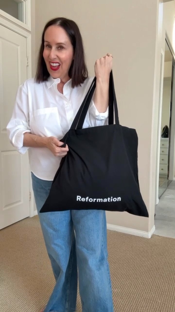 Unbox my goodies from @Reformation with me! 

#LTKOver40 #LTKootd