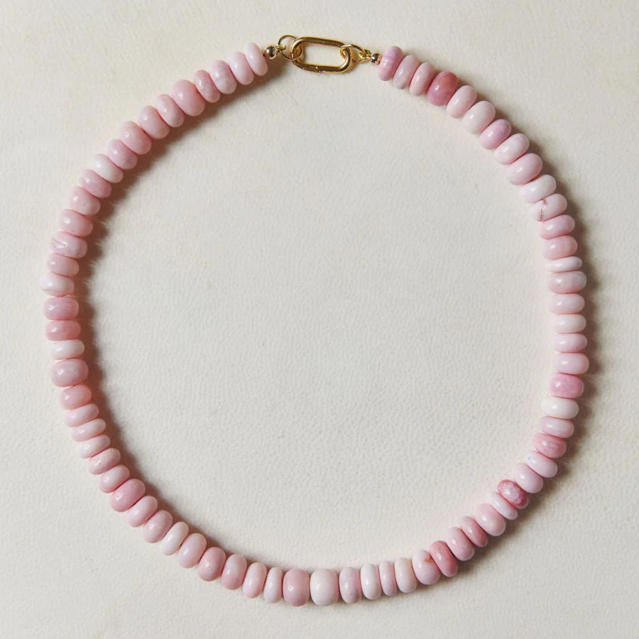 Light Pink Opal Gemstone Necklace | HART
