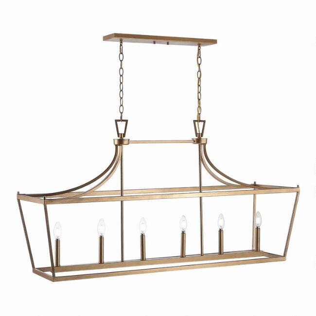 Aroris Metal Pagoda 6 Light Pendant Lamp | World Market