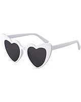 YOSHYA Clout Goggle Heart Sunglasses Vintage Cat Eye Mod Style Retro Kurt Cobain Glasses | Amazon (US)