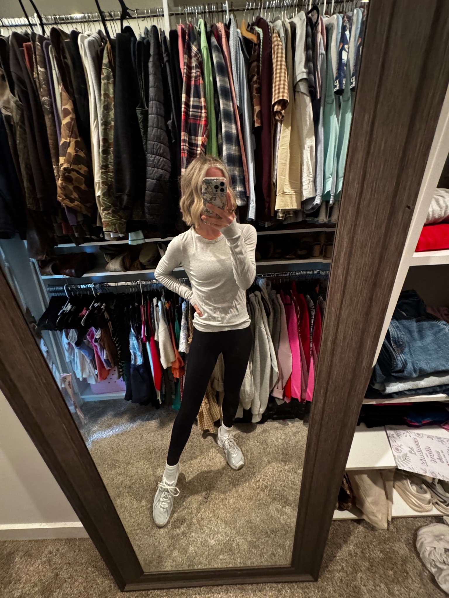 Love this brushed long sleeve top! It is so soft and lightweight. Wearing size xs in bottoms and small in top  

#LTKootd #LTKActive #LTKSpringSale