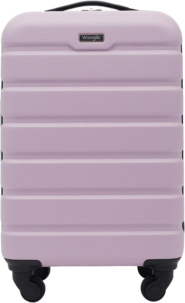 Wrangler 22" Hardside Spinner Carry-On Luggage, Lilac | Amazon (US)