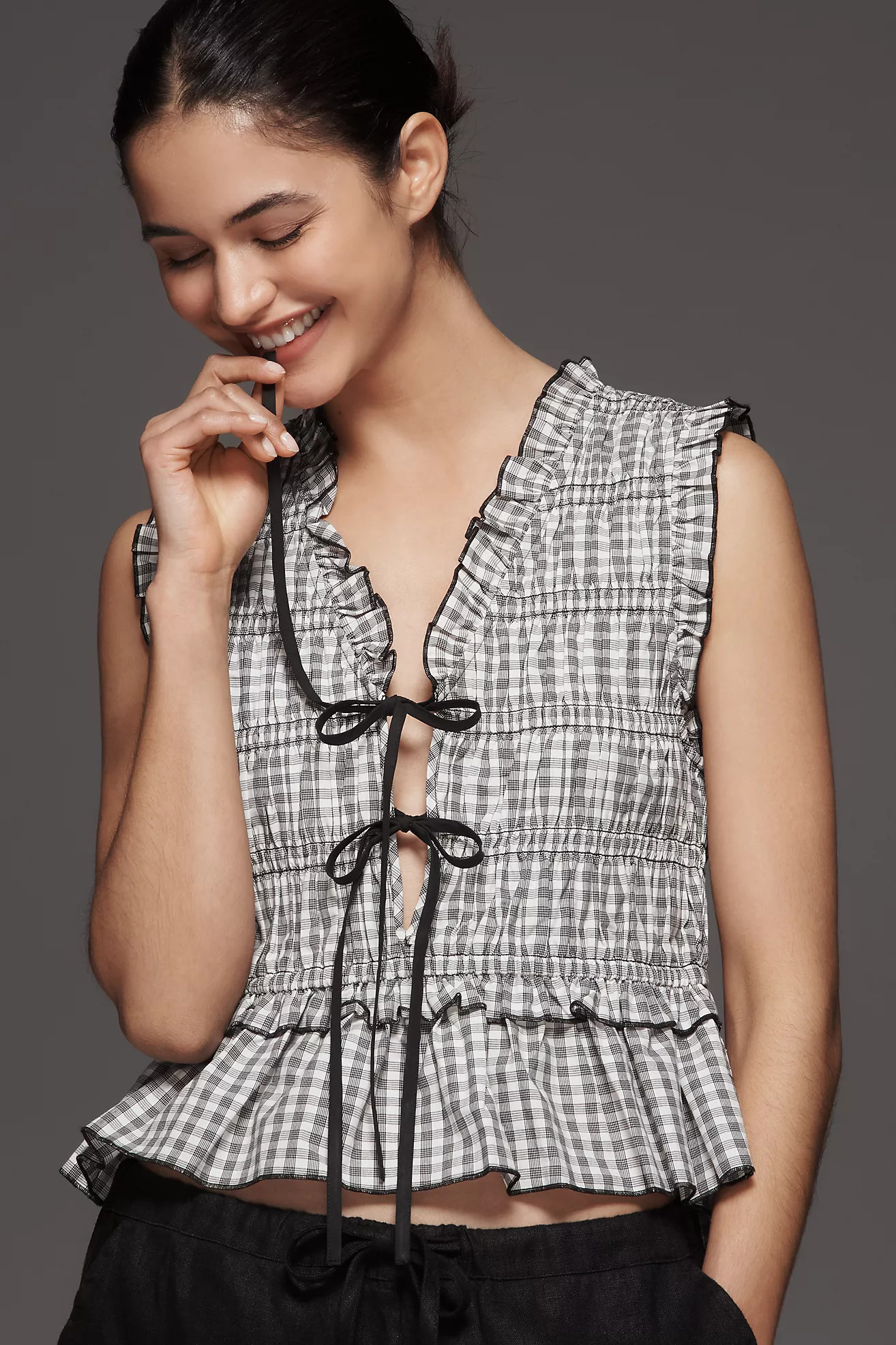 Rails Martine Gathered Tank Top | Anthropologie (US)