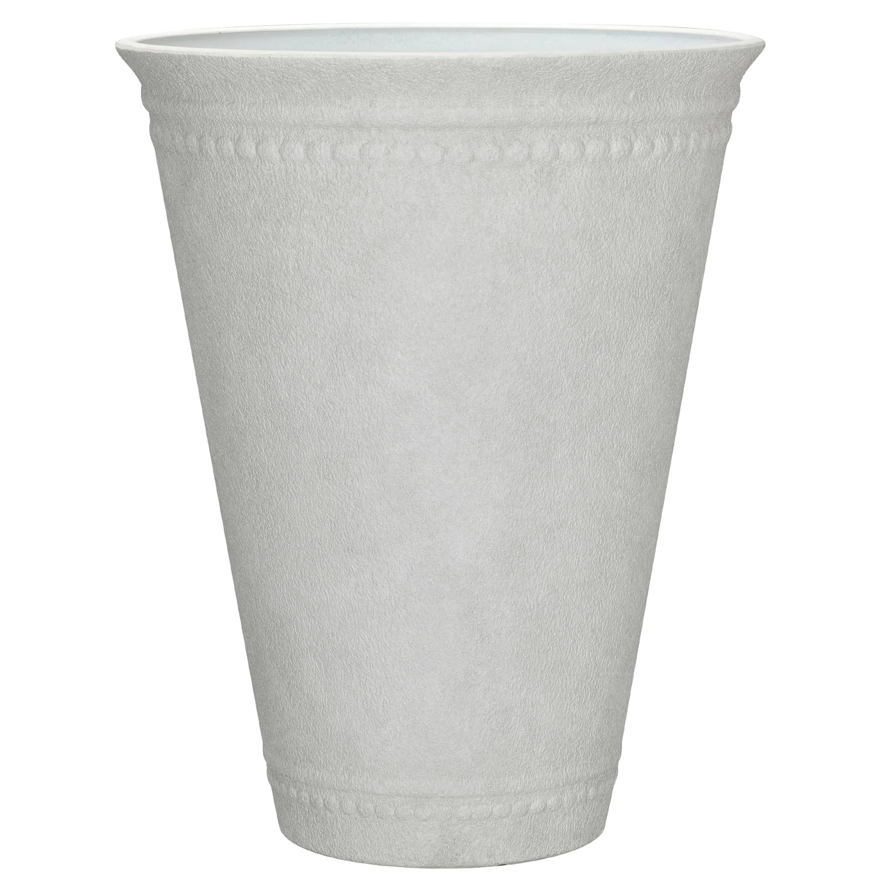 My Texas House Asti Tall White Planter - 16.1'' D x 20.1'' H, 100% Recycled Resin | Walmart (US)