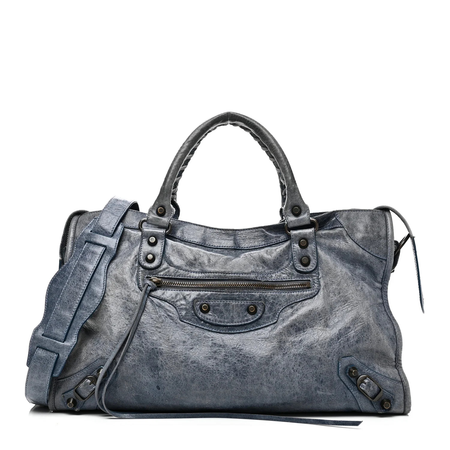 Balenciaga Agneau Classic Hardware City Bleu Glacier 1878368 | FASHIONPHILE (US)