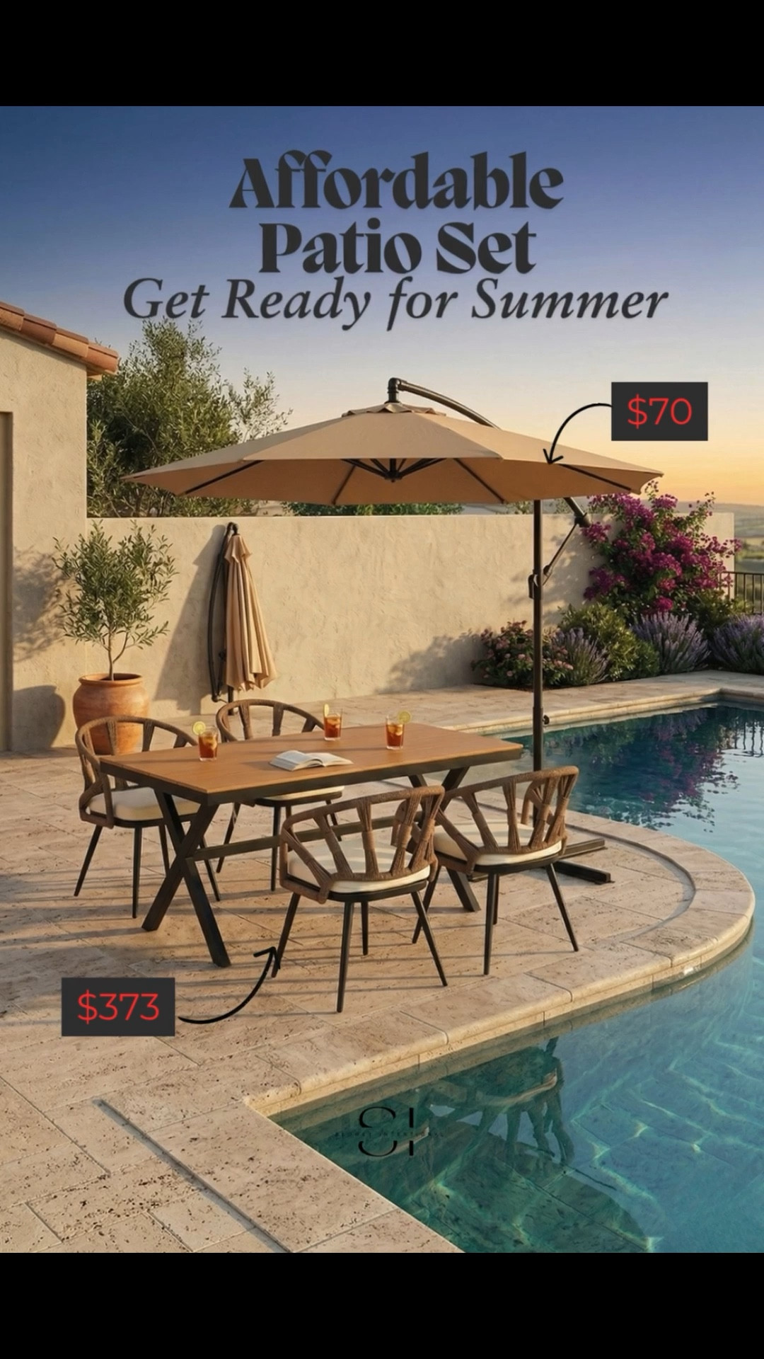 Outdoor Patio Decor, Affordable Patio Furniture, Summer Backyard Ideas, Patio Dining Set, Outdoor Living Space, Curved Patio Furniture, Cozy Outdoor Seating, Budget Patio Makeover

#LTKHome