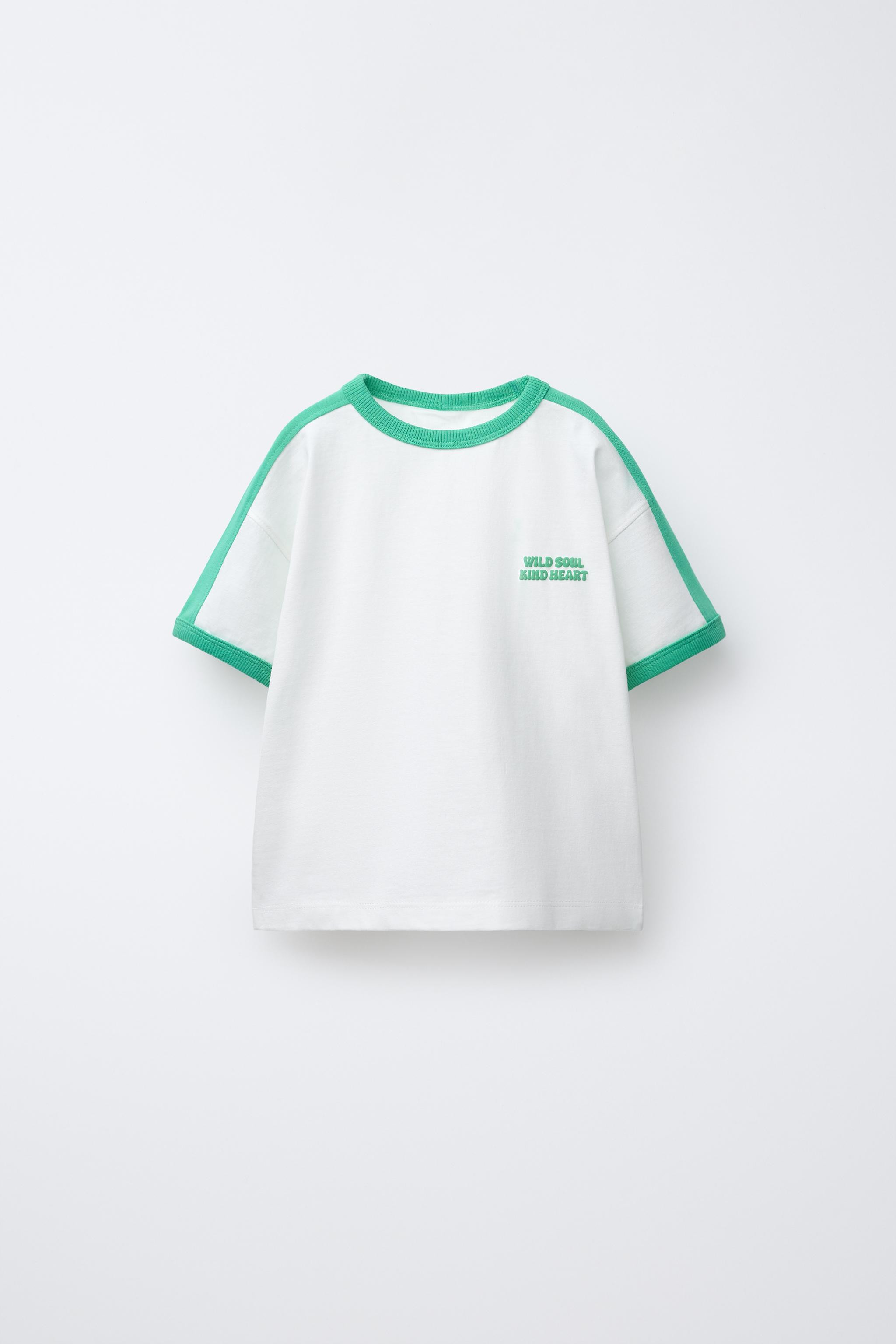 RAISED TEXT PRINT T-SHIRT | Zara US