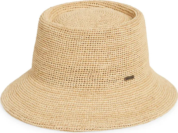 Ellee Straw Packable Bucket Hat | Nordstrom