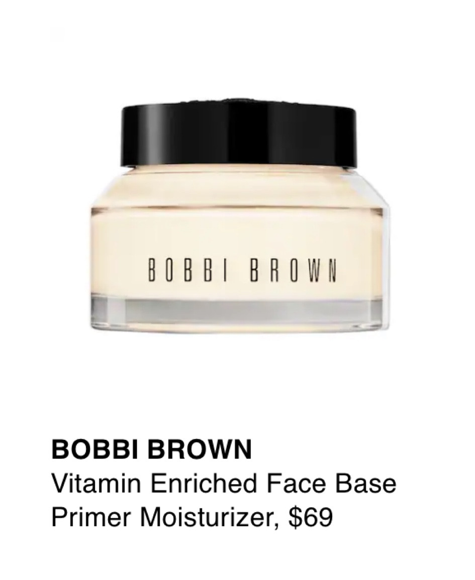 The Bobbi Brown vitamin enriched face base is my go to primer! I absolutely love that it moisturizes under your makeup up. Sephora finds. Make up must haves. 

#LTKbeauty