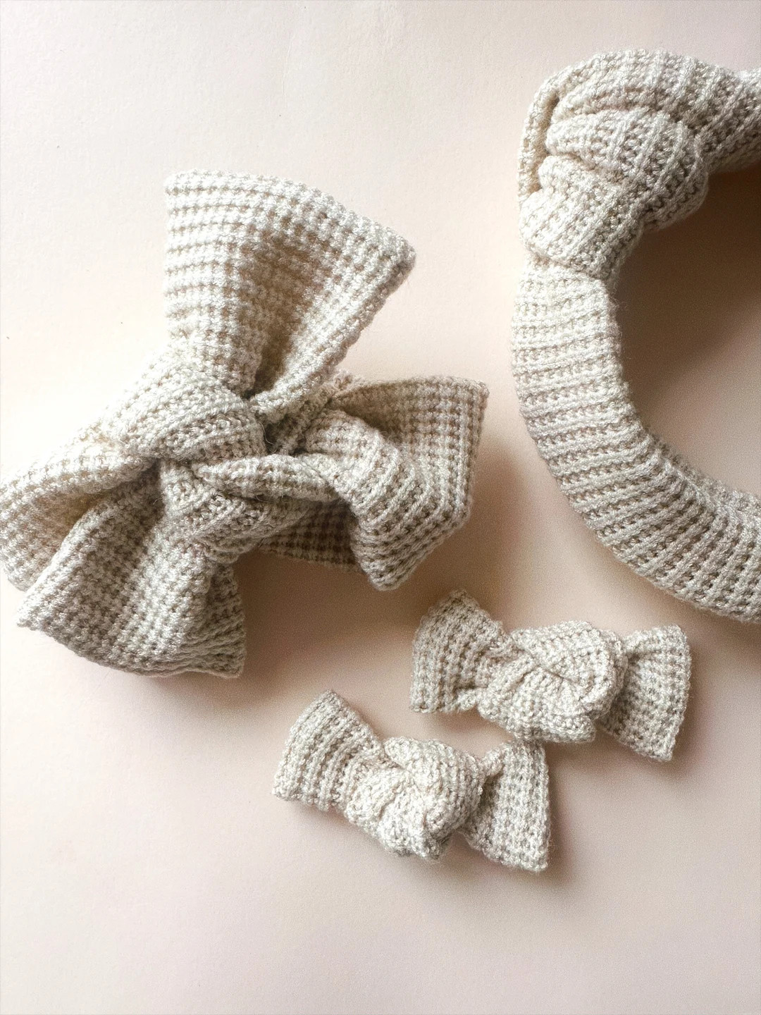 Oat Sweater Baby Headwrap Baby Headband Baby Bow Tie-on - Etsy | Etsy (US)