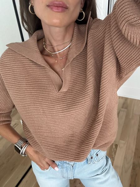 Amazon collared sweater size s lip color is “millennial” 

#LTKSeasonal #LTKfindsunder50 #LTKfindsunder100