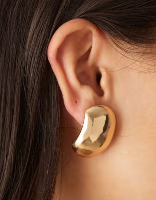 DesignB London bubble stud earrings in gold | ASOS (Global)