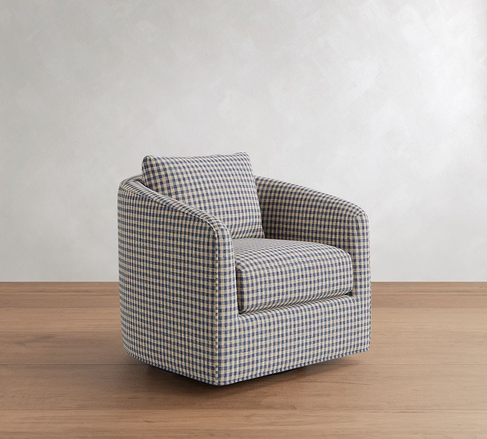 Remmy Swivel Chair | Pottery Barn (US)