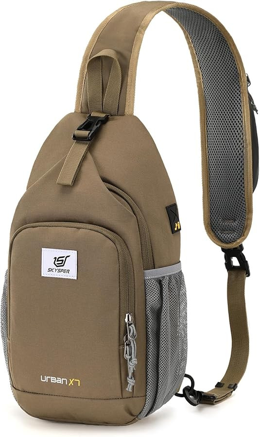 SKYSPER Sling Bag RFID Crossbody Sling Backpack Cross Body Shoulder Bag Travel Hiking Daypack for... | Amazon (US)