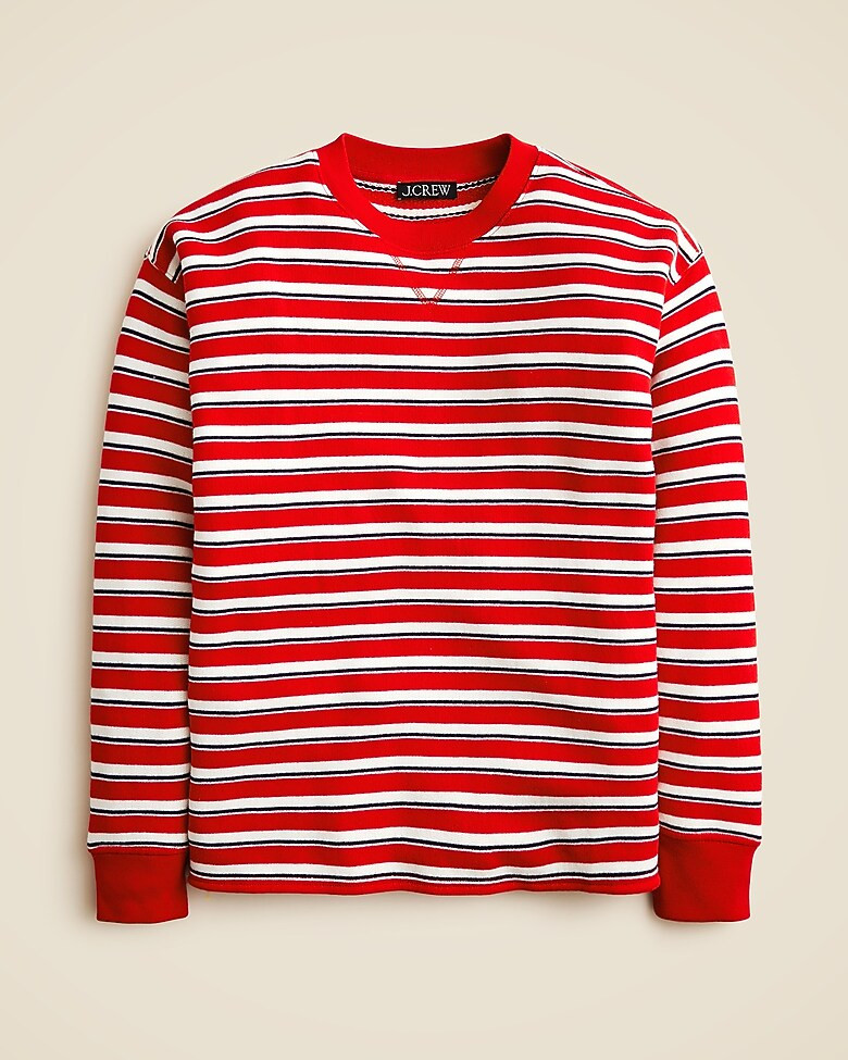 Heritage terry relaxed crewneck sweatshirt | J. Crew US