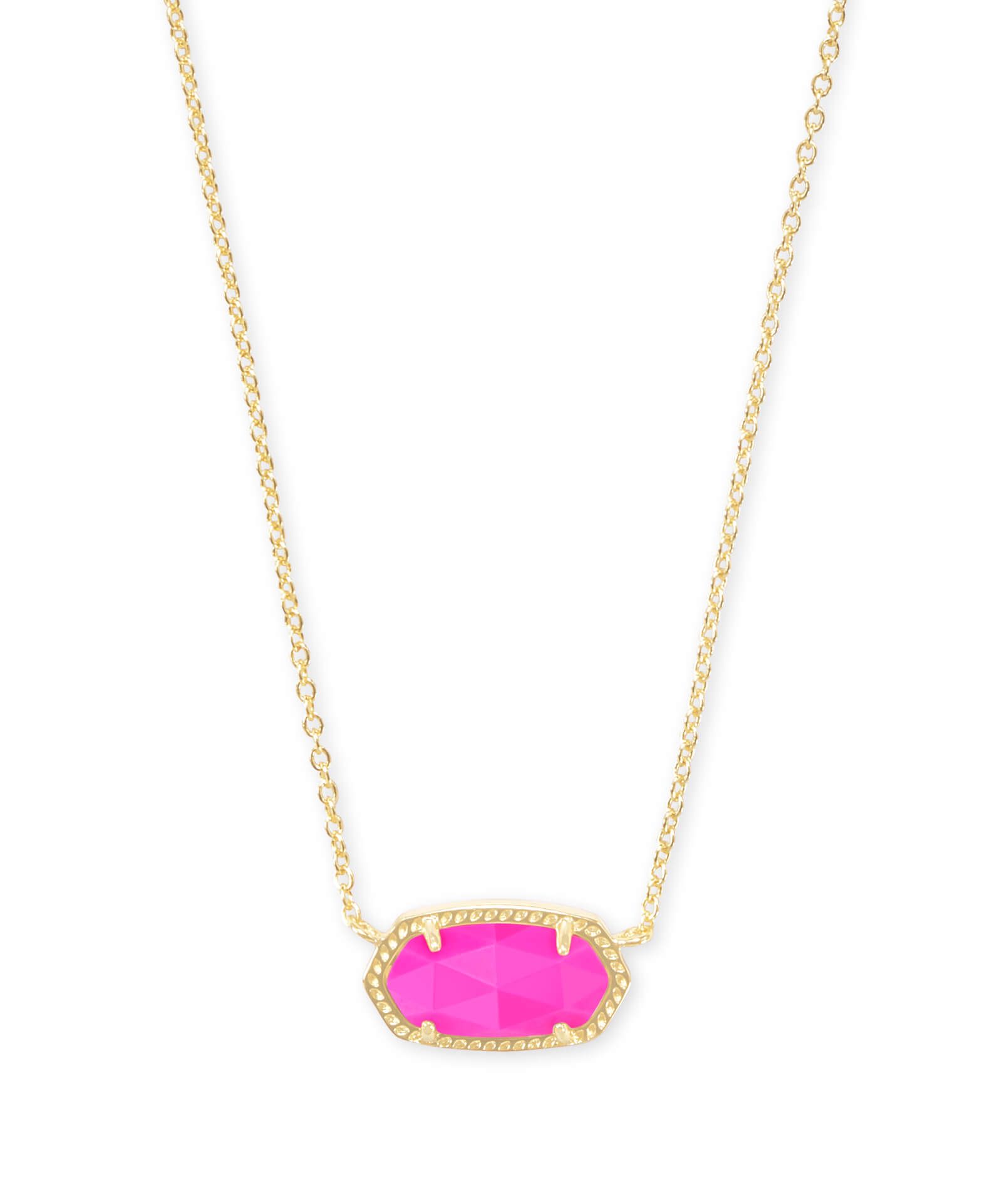 Elisa Gold Pendant Necklace in Magenta | Kendra Scott