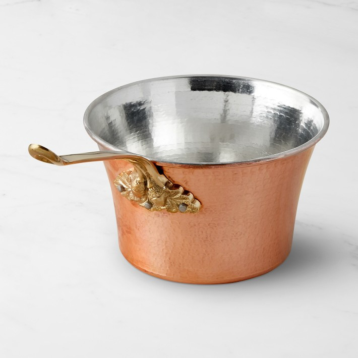 Ruffoni Historia Hammered Copper Polenta Pot with Acorn Handle, 3 1/2-Qt. | Williams-Sonoma