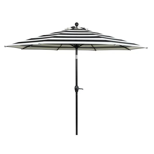 Better Homes & Gardens Outdoor 9' Ibiza Stripe Round Crank Premium Patio Umbrella - Walmart.com | Walmart (US)