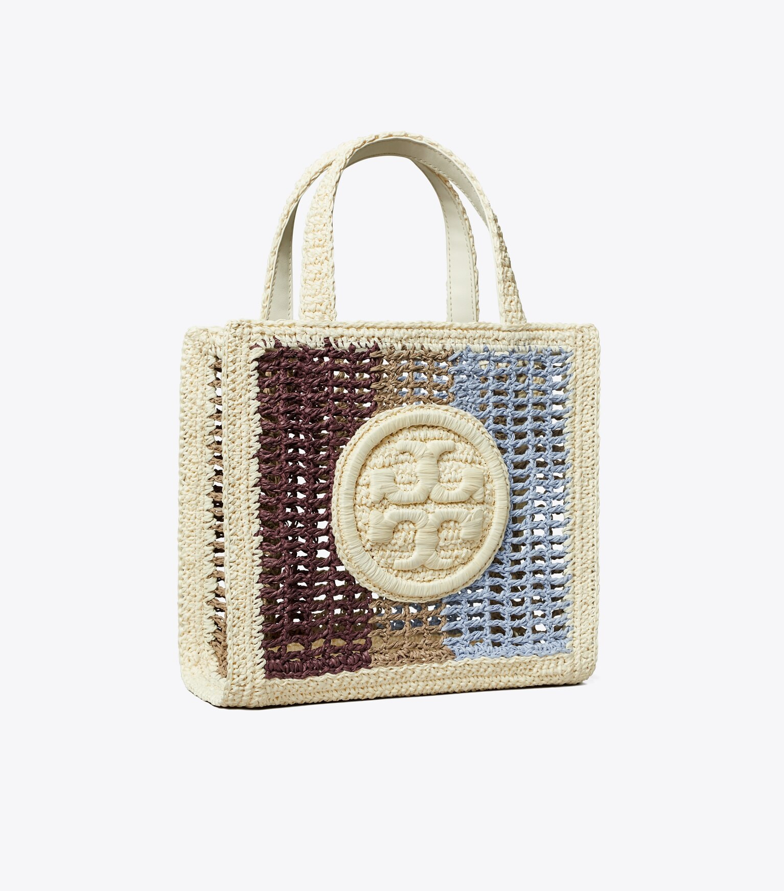 Mini Ella Striped Hand-Crocheted Tote: Women's Designer Crossbody Bags | Tory Burch | Tory Burch (US)