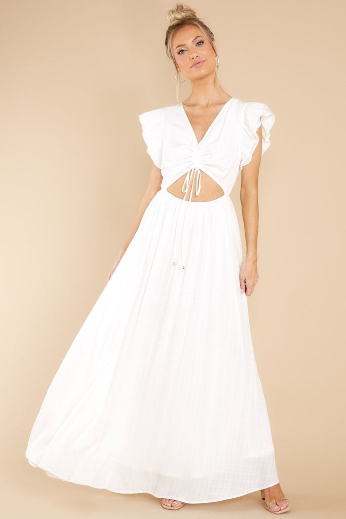 All That Matters White Maxi Dress | Red Dress 