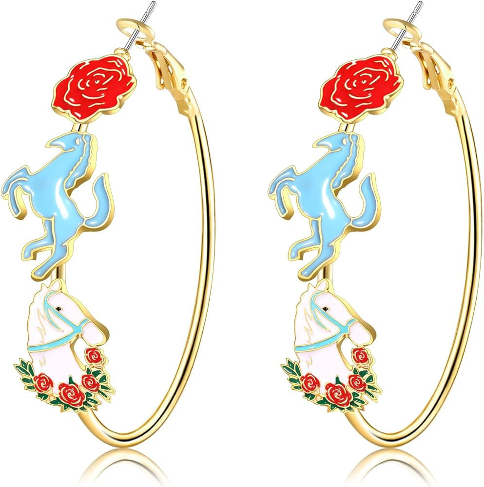 Cinco De Mayo Hoop Earrings for Women, Mexican Fiesta Earrings Sombrero Cactus Chili Hoop Earring... | Amazon (US)