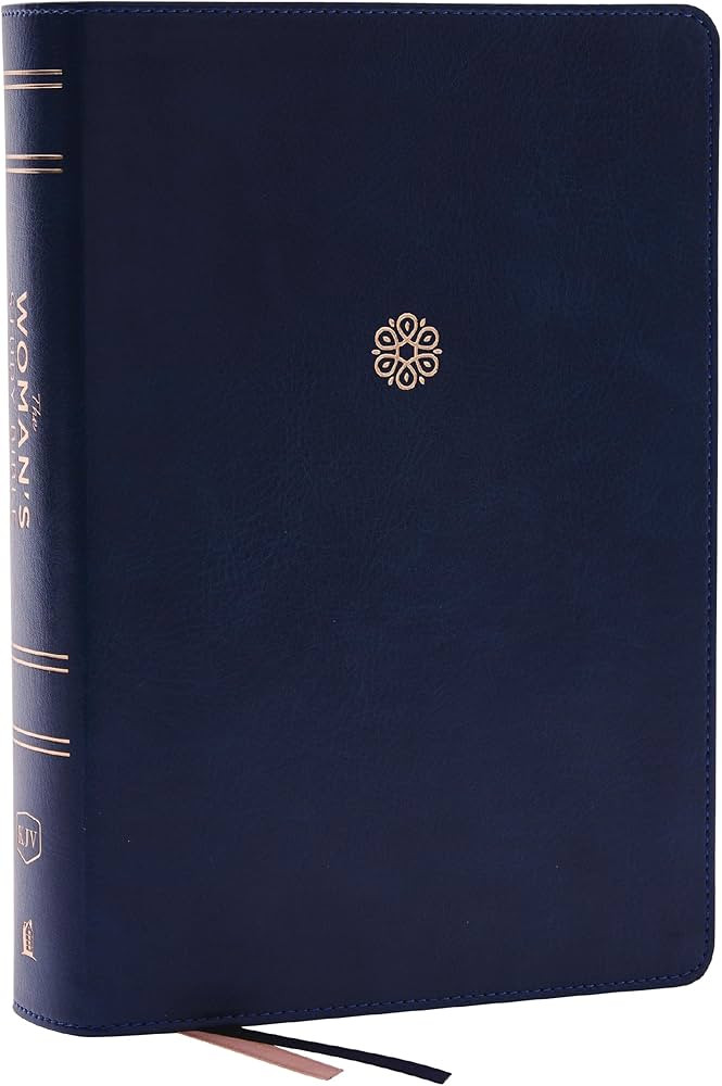 KJV, The Woman's Study Bible, Blue Leathersoft, Red Letter, Full-Color Edition, Comfort Print: Re... | Amazon (US)