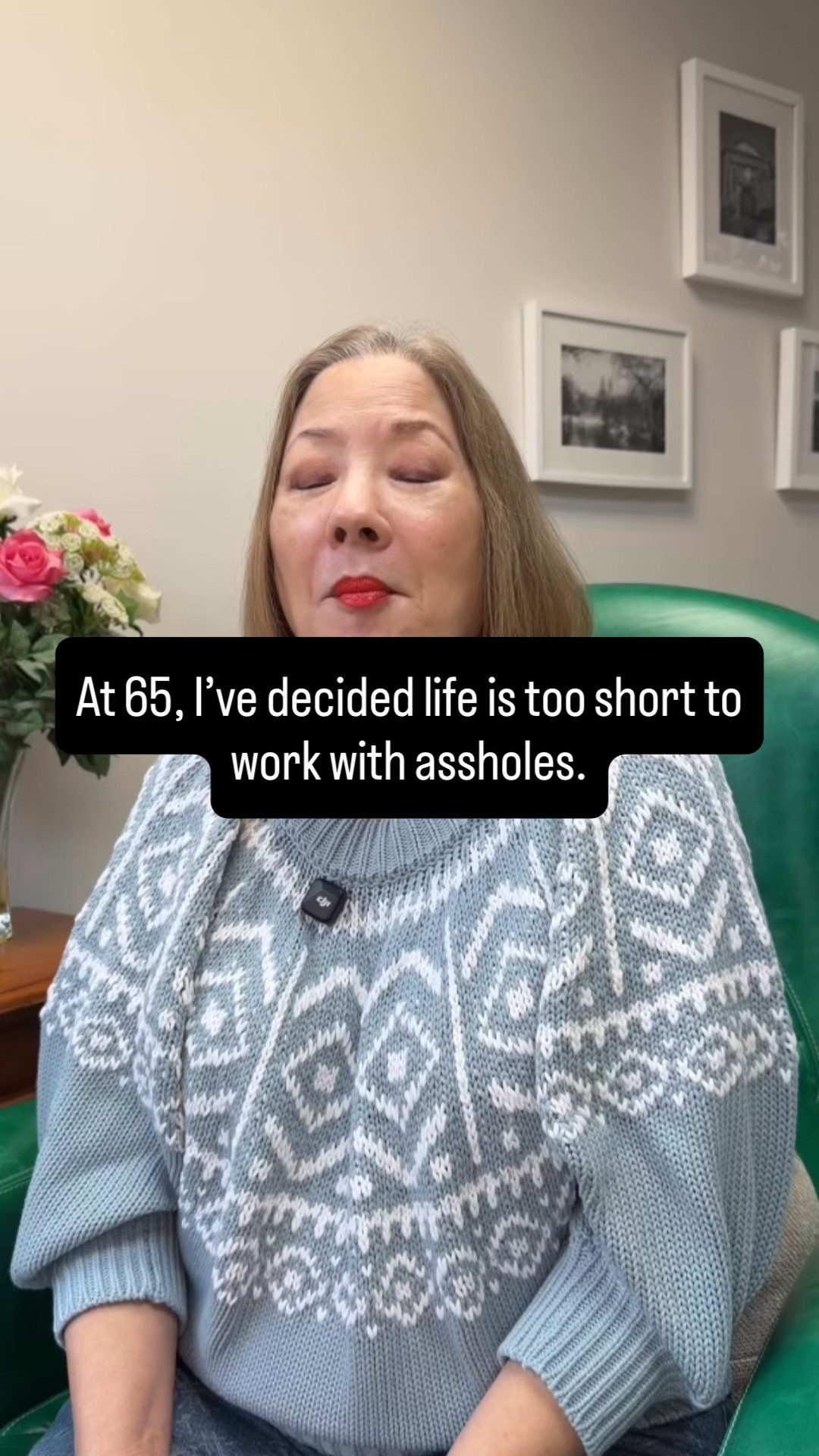 After more than 40 years in business, I’ve learned that who you work with matters.

My rule is simple: No assholes allowed.

I want to work with people I like, respect and trust—and people who genuinely love Restorsea.

No matter how important someone is or how much money they might make us, if they’re not good people, it’s not worth it.

Life is too short. Choose good people.

#LTKstorytime #LTKBeauty #LTKWorkwear