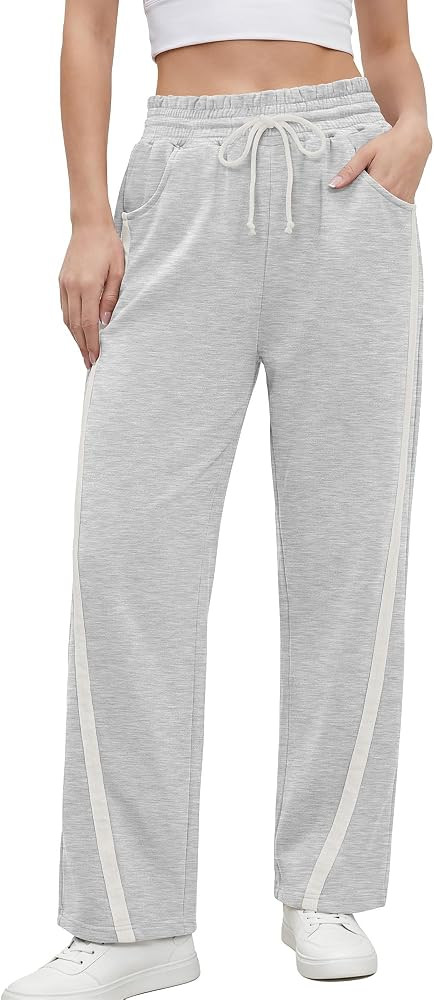 ANRABESS Women's Sweatpants Straight Leg Joggers Track Pants | Amazon (US)