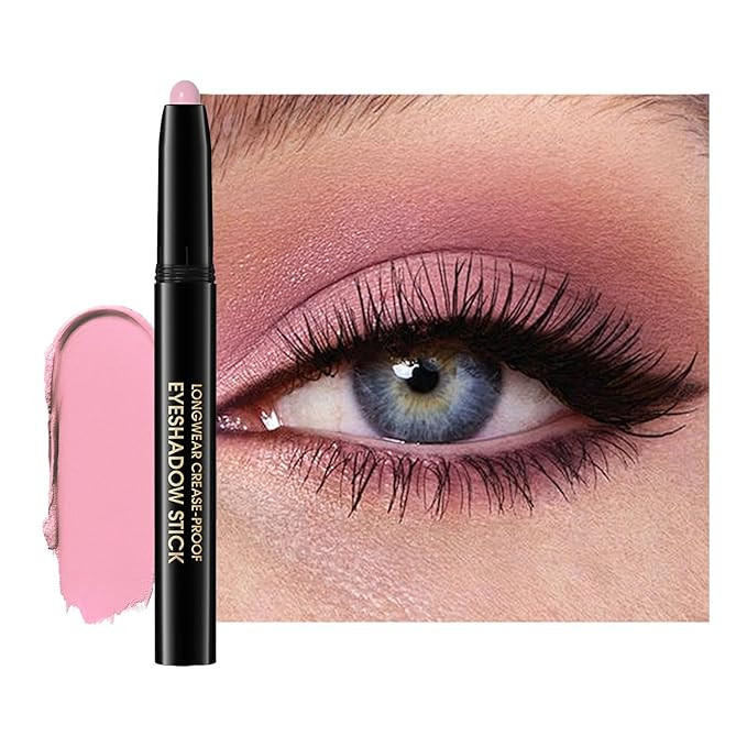 Chifure Eyeshadow Stick, Shimmer and Matte Cream Eye Shadow Brightener Sticks Eyeliner Pencil Cra... | Amazon (US)
