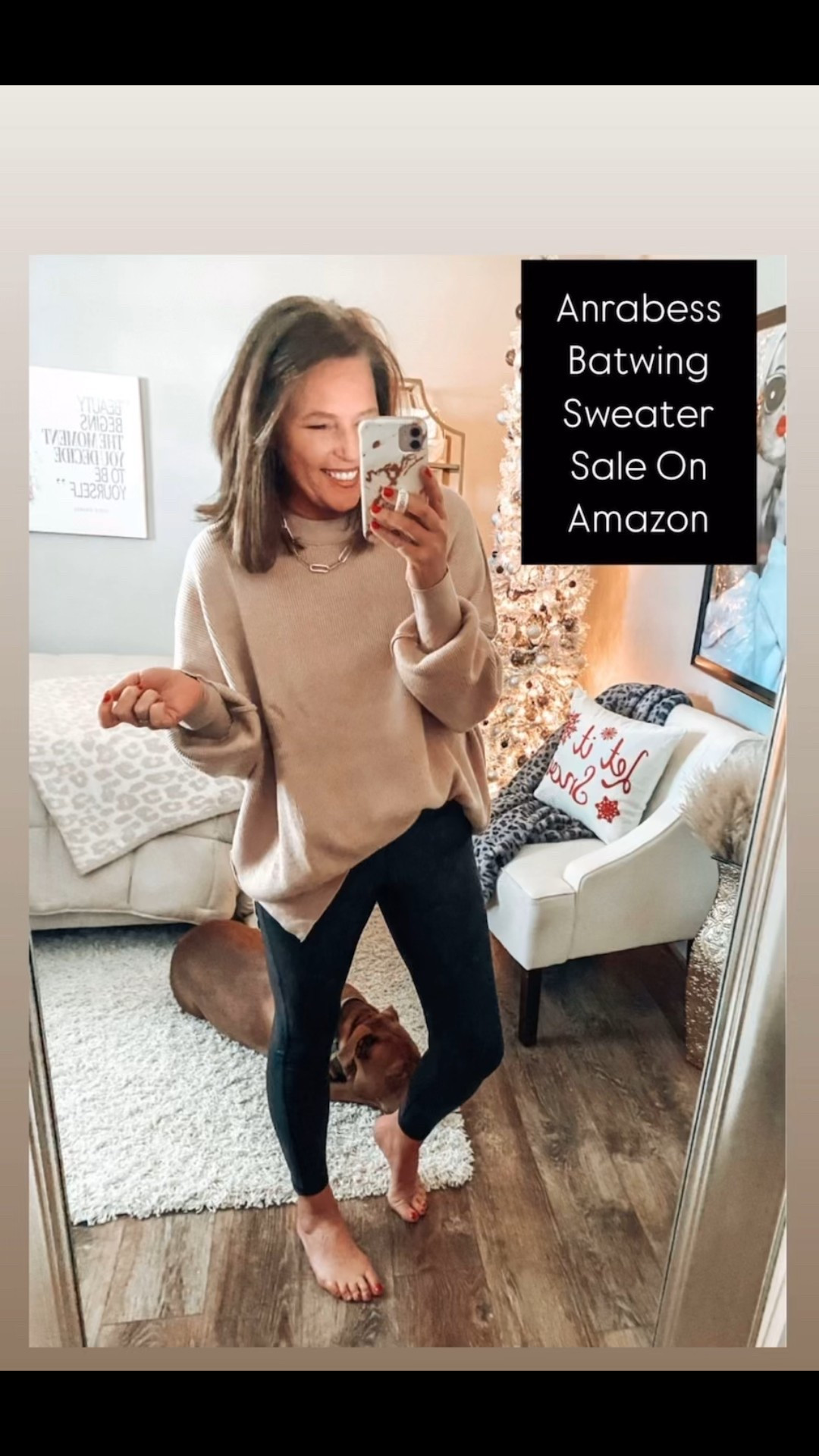 Anrabess crewneck batwing sweater comes in multiple colors and sizes. Fits oversized, great for layering in the winter. Love wearing it with my leggings from Express hanging out around the house. 

Amazon fashion, Amazon finds, everyday outfit, casual outfit, sale, Christmas, holiday, gift ideas, gifts for her, winter outfit 

#LTKSaleAlert #LTKFindsUnder50 #LTKSeasonal

#LTKOver40 #LTKStyleTip #LTKWatchNow