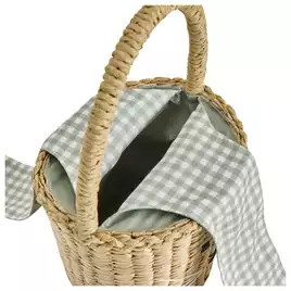 Argos  Home Wicker And Fabric Bunny Basket Decoration | argos.co.uk