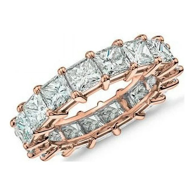 Cate & Chloe Alena Ring, Sterling Silver Rose Gold Plated Ring for Women with Cubic Zirconia Crys... | Walmart (US)