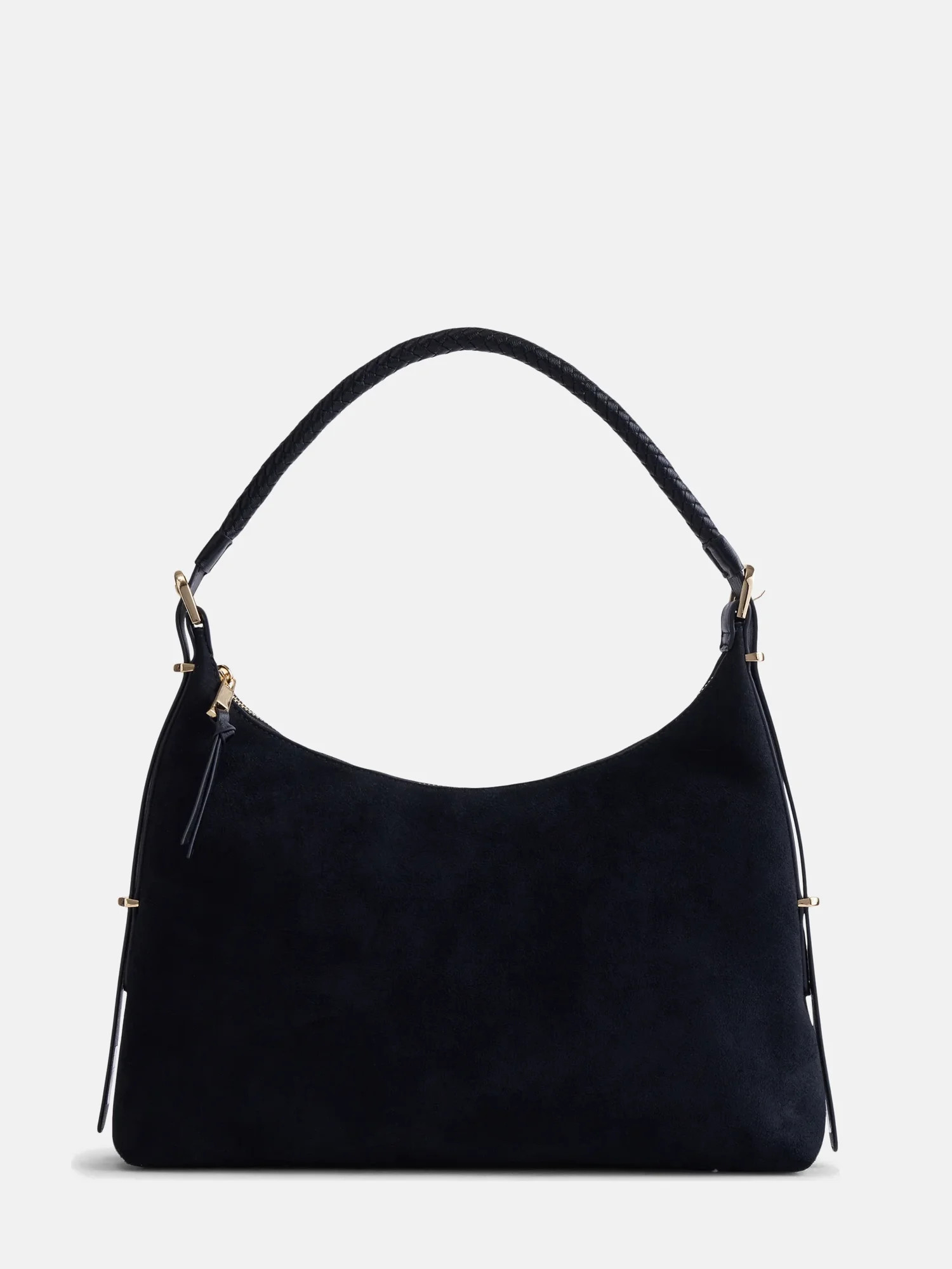 Scenario Women's Top Zipper Shoulder Bag, Black | Walmart (US)