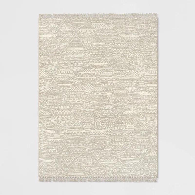 Detailed Moroccan Outdoor Rug Linen - Threshold™ | Target