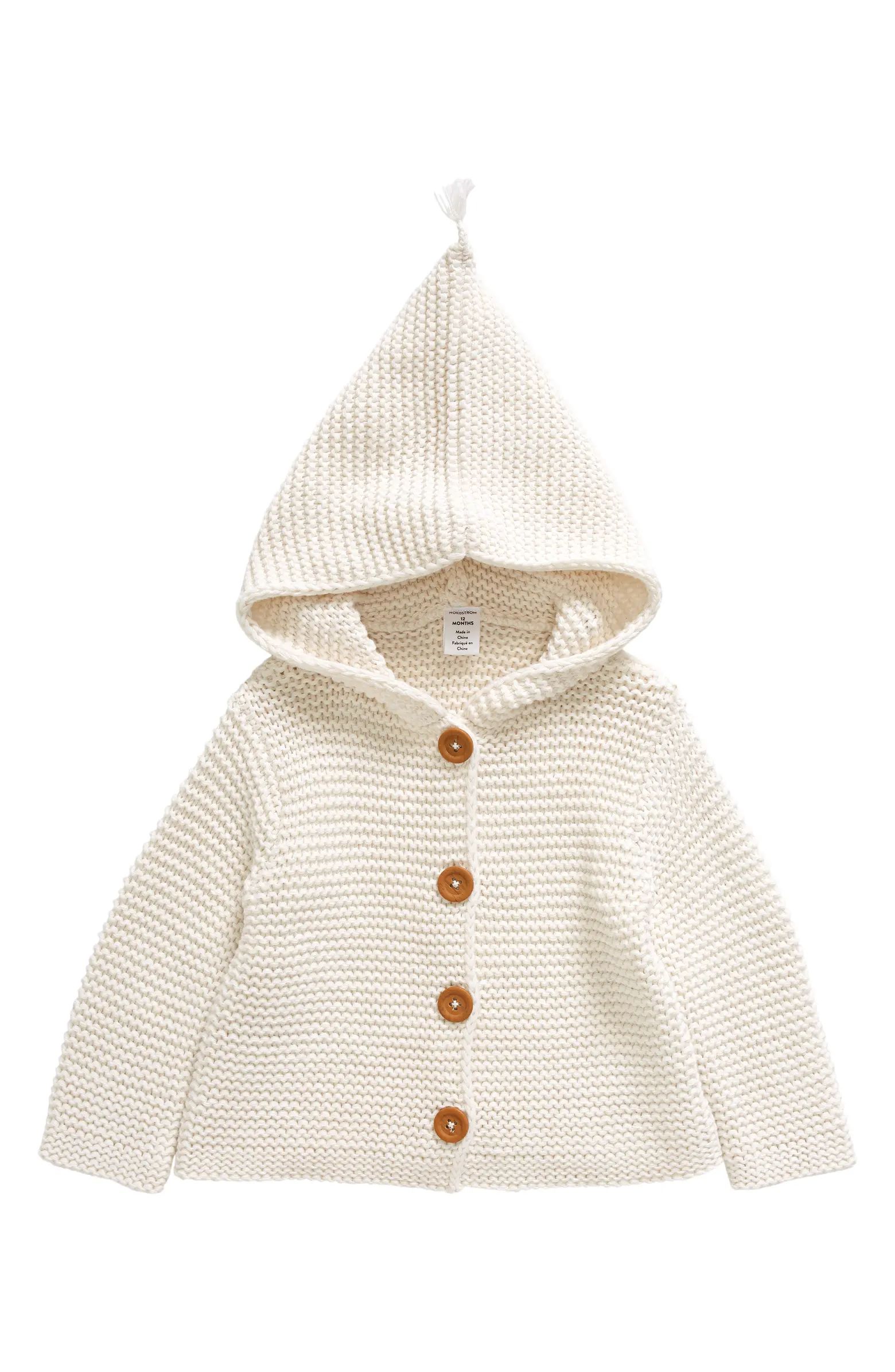 Organic Cotton Hooded Cardigan | Nordstrom
