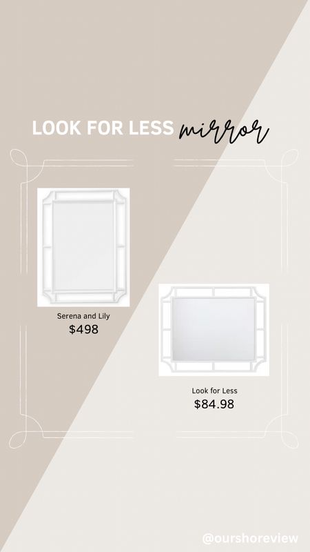 Wall mirror, Serena and Lily mirror for less, Serena and Lily look alike mirror, save verses spurge, high verses low, white mirror, white rattan mirror, high gloss white mirror, designer look for less mirror, bathroom mirror, entryway mirror, bedroom mirror 

#LTKfindsunder100 #LTKhome #LTKsalealert