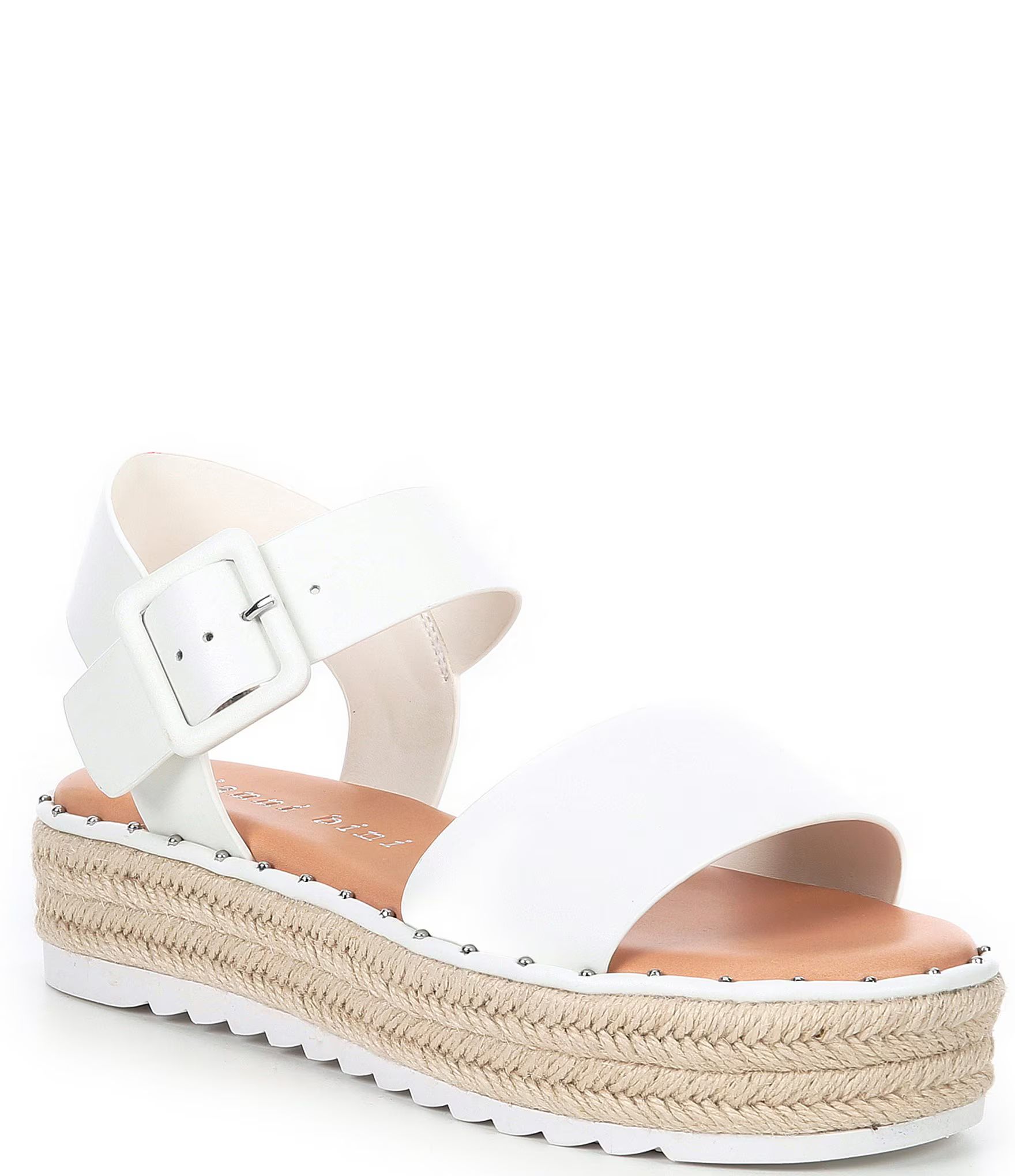 Keegan Buckle Detail Espadrille Platform Sandals | Dillard's