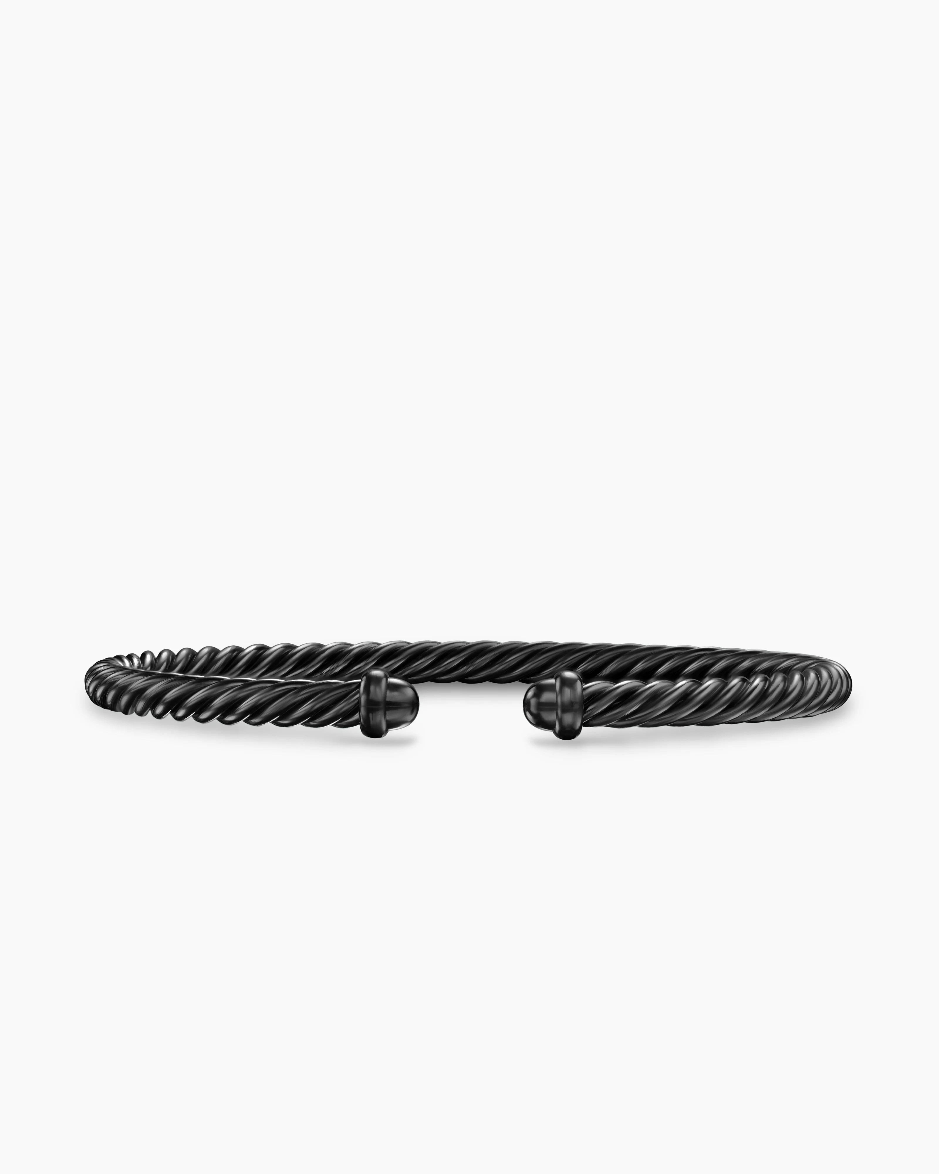David Yurman | Classic Cable Bracelet in Black Aluminum, 4mm | David Yurman