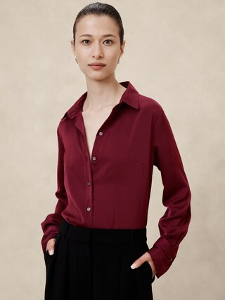 Silky Classic Shirt | Banana Republic Factory