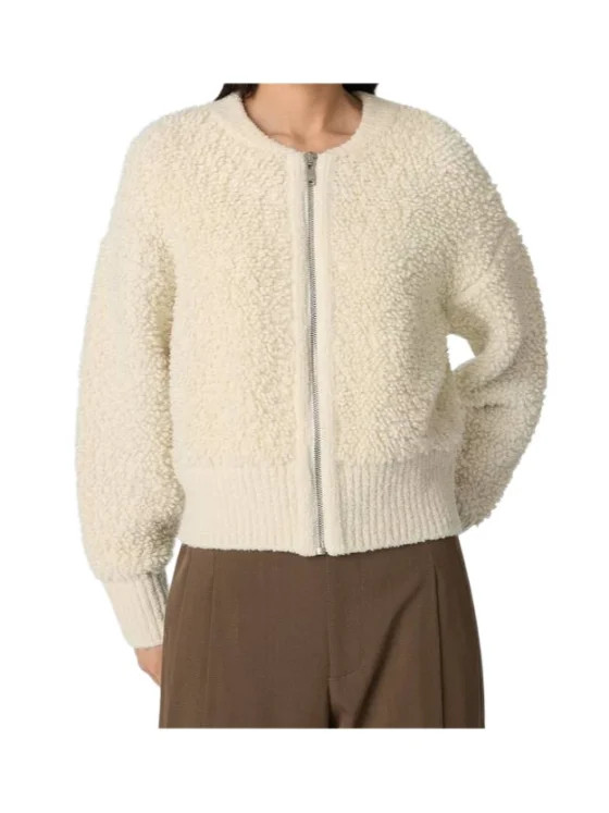 Wool Loop And Rib Cardigan | Senser US
