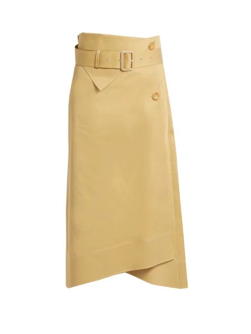 Berwick A-line cotton-sateen skirt | Joseph | Matches (US)
