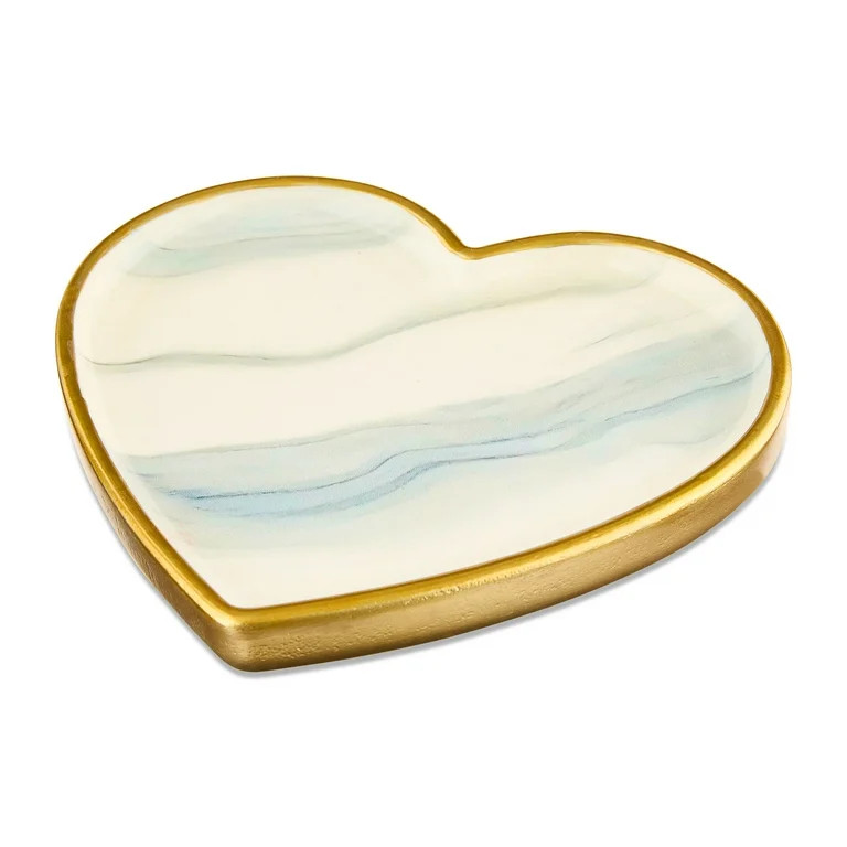 Large Marbled Heart Tray, 7", Valentine's Day by Way To Celebrate | Walmart (US)
