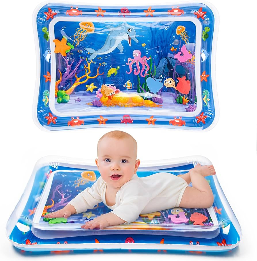 Tummy Time Water Mat丨Inflatable Tummy Time Water Play Mat for Babies, Infants and Toddlers 3 to... | Amazon (US)