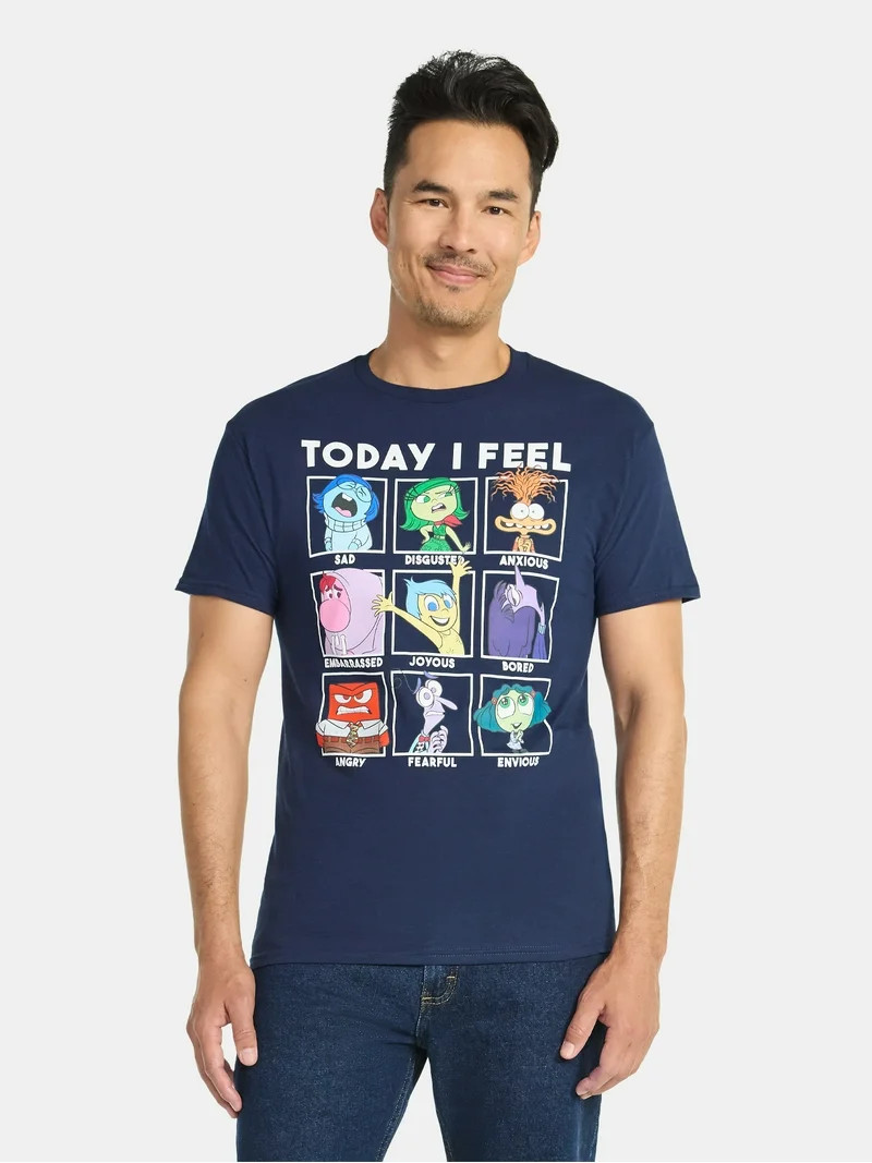 Inside Out 2, Men's and Big Men's Today I Feel Graphic Tee, Sizes S-3XL | Walmart (US)